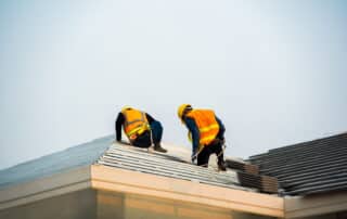 Engineer wear safety uniform inspection installing new roof | CD Roofing Services